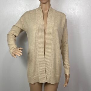 ❤️Last Chance Ann Taylor beige open front wool blend cardigan sweater size XSP